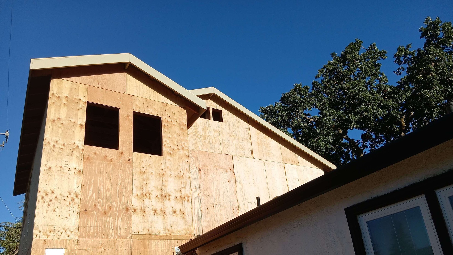 Residential addition under construction in Los Gatos, California